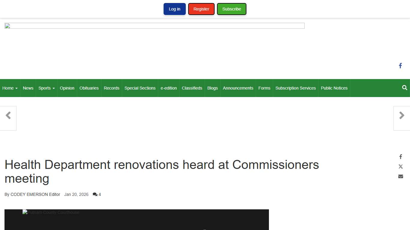 Health Department renovations heard at Commissioners meeting Banner Graphic suncommercial.com